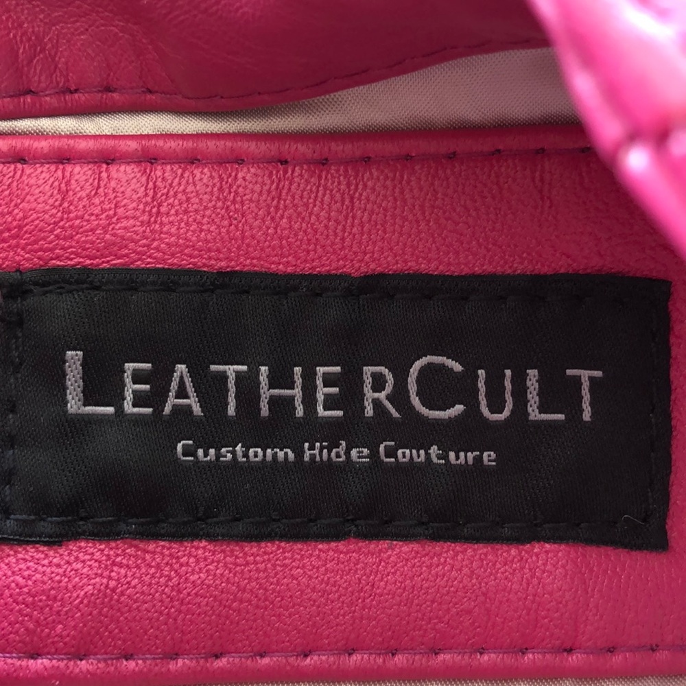 NEW Custom Pink Leather Dress by Leathercult - Picture 3 of 15